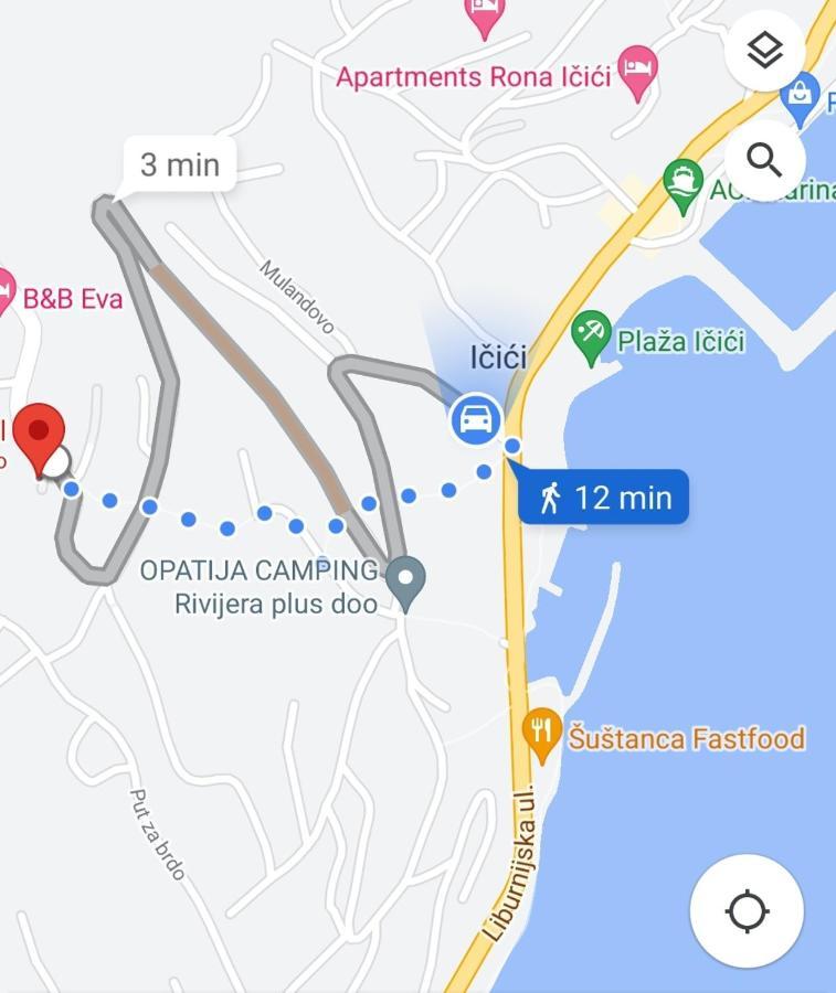 Apartments Skorup Ičići Eksteriør bilde